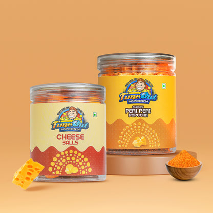 Chees Balls & Cheesy Peri Popcorn Pack of 2