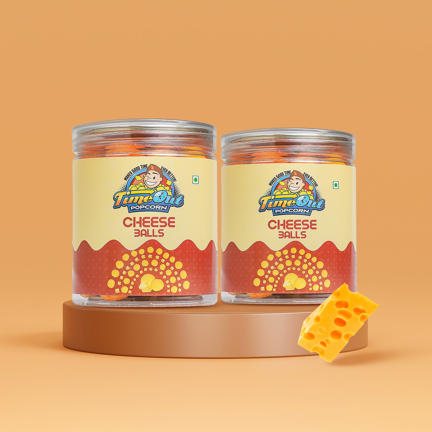 Cheese Balls – Crunchy & Roasted (Pack of 2 x 60g)