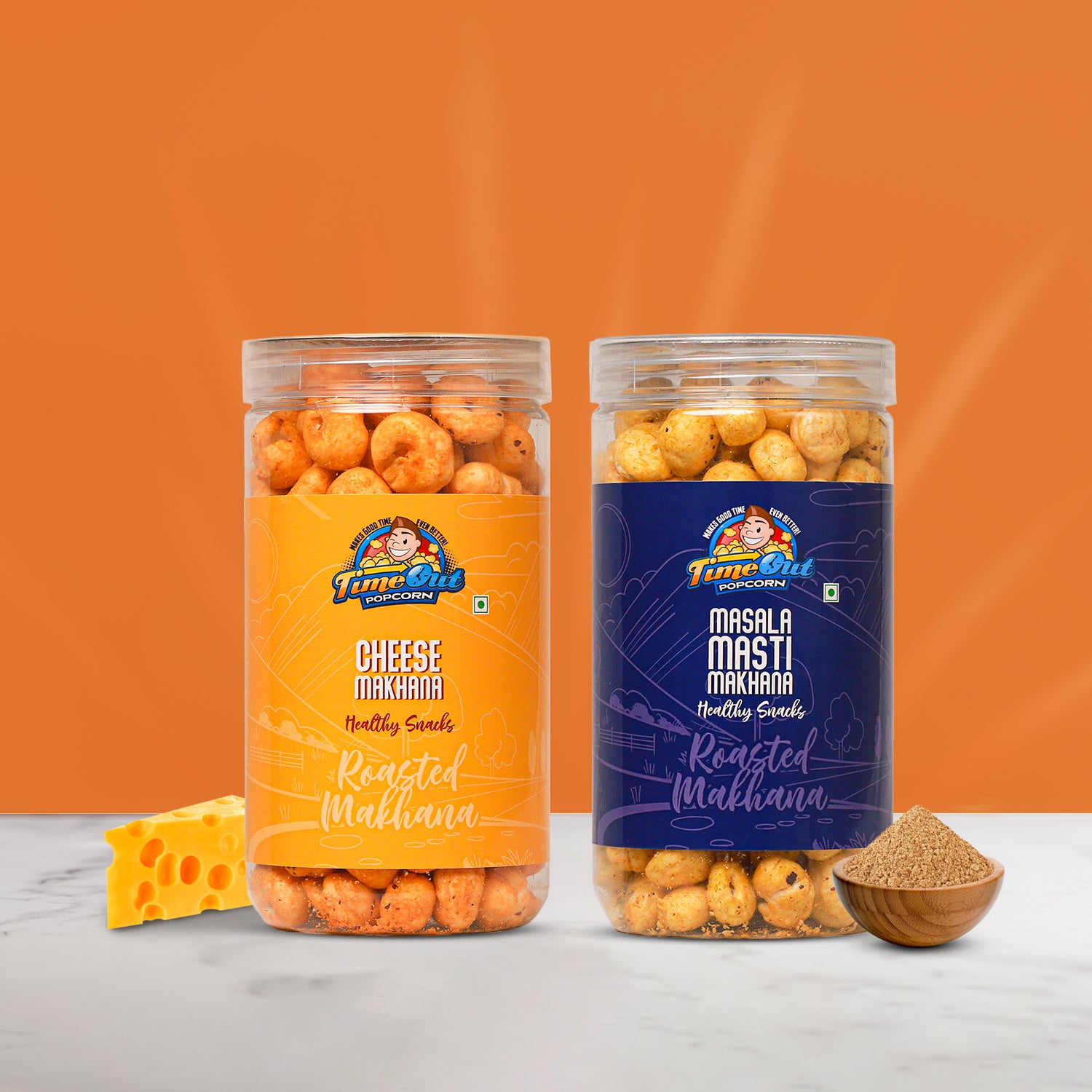 Cheese & Masala Masti Makhana (Pack of 2)