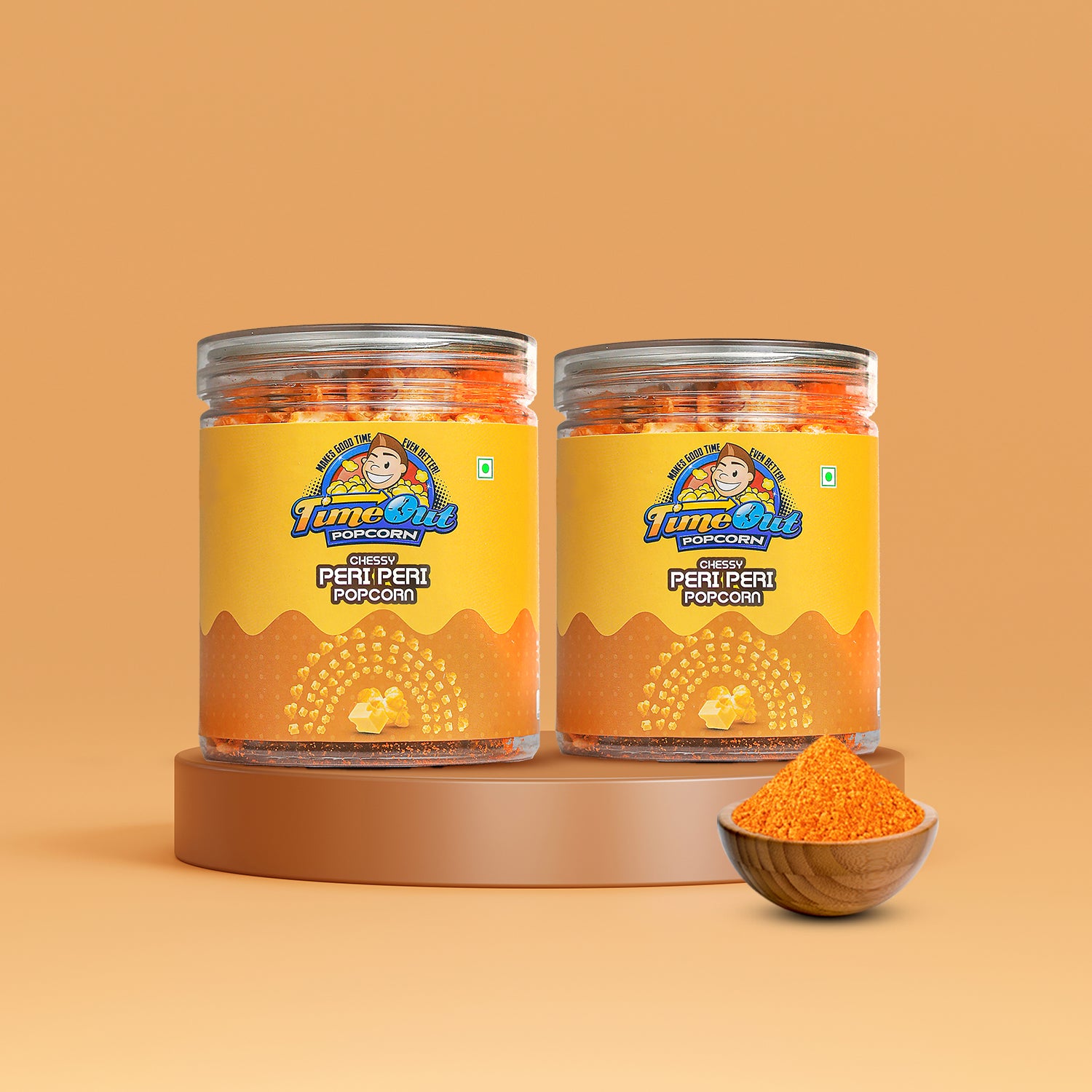 Cheesy Peri Peri Popcorn – Spicy & Zesty (Pack of 2 x 75g)