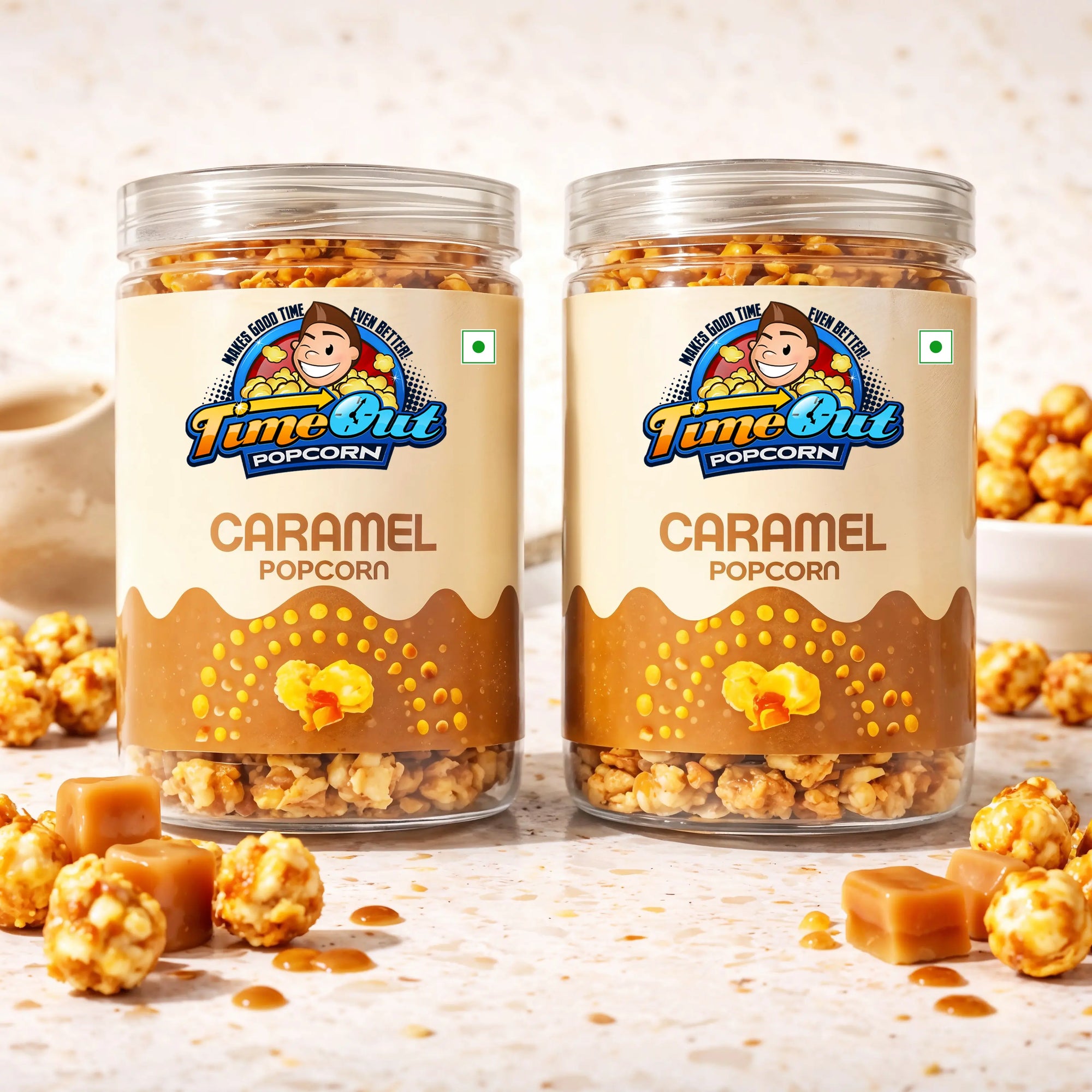 Caramel Popcorn – Sweet & Crunchy (Pack of 2 x 105g)