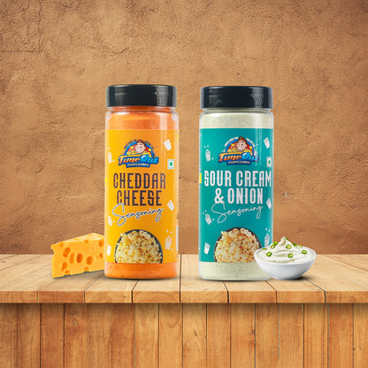 Cheddar Cheese + Sour Cream & Onion Seasoning