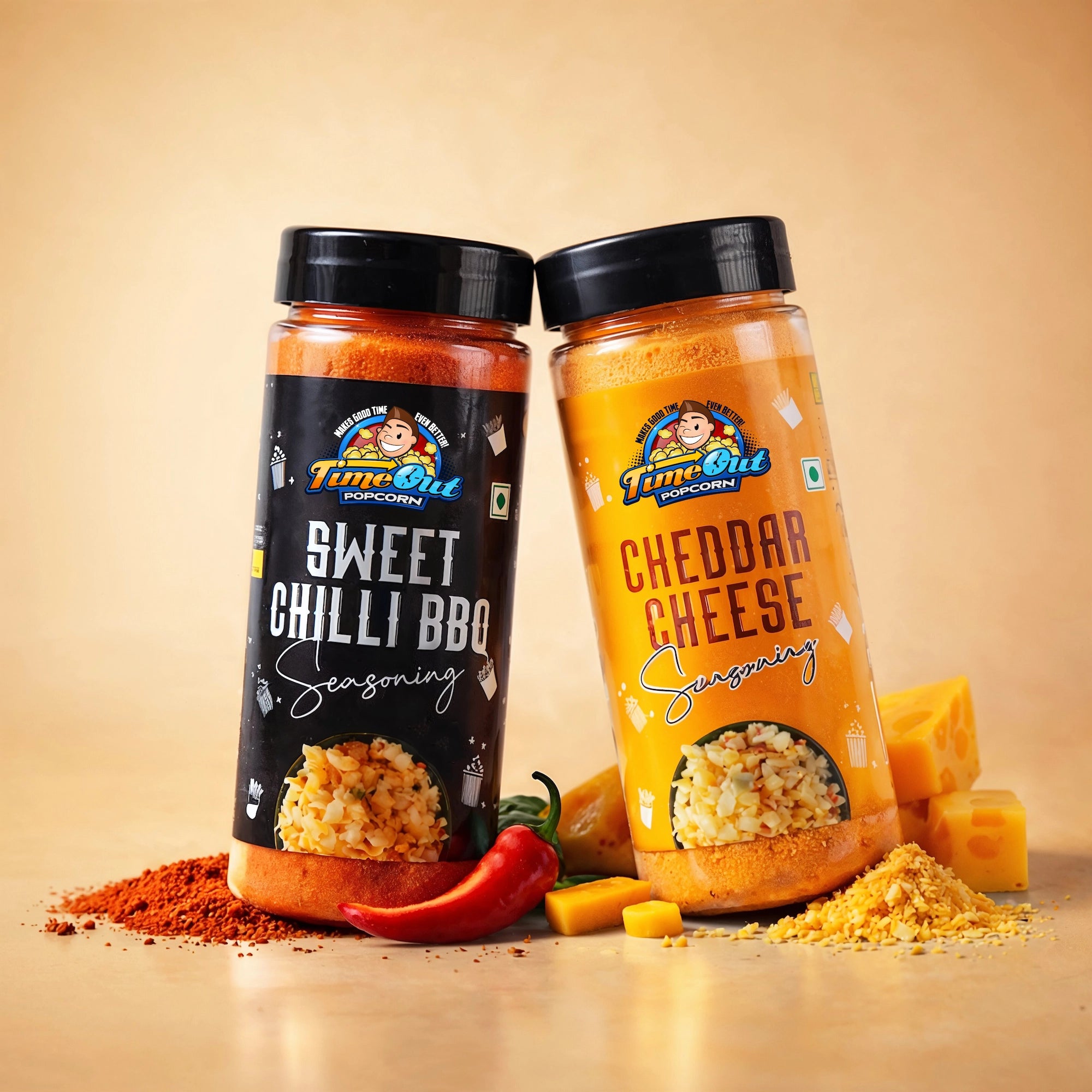 Cheddar Cheese & Sweet Chilli BBQ Seasoning (Pack of 2 x 100g)