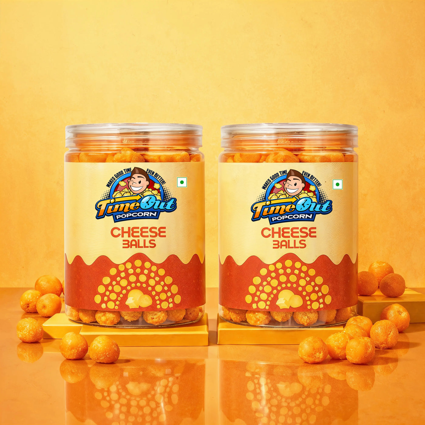 Cheese Balls – Crunchy & Roasted (Pack of 2 x 60g)