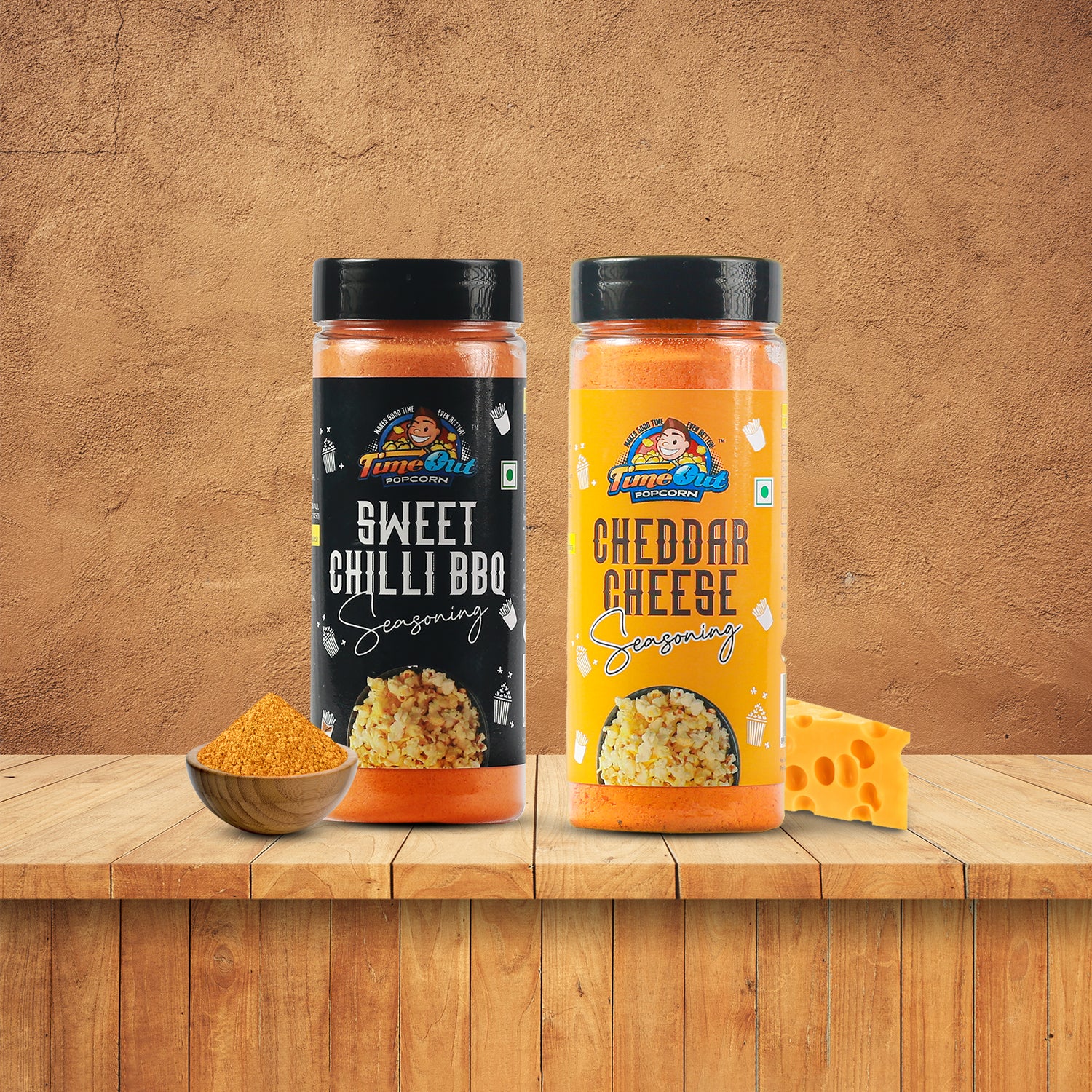 Cheddar Cheese & Sweet Chilli BBQ Seasoning (Pack of 2 x 100g)