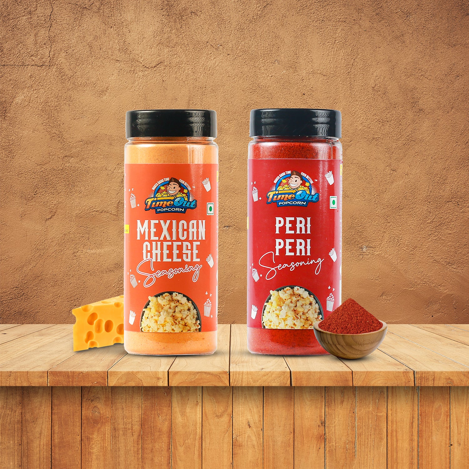Mexican Cheese & Peri Peri Seasoning (Pack of 2 x 100g)