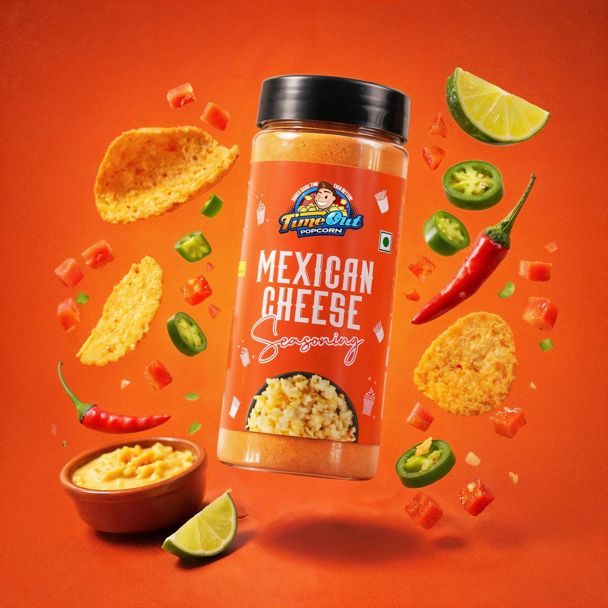 Mexican Cheese & Cheddar Cheese Seasoning (Pack of 2 x 100g)