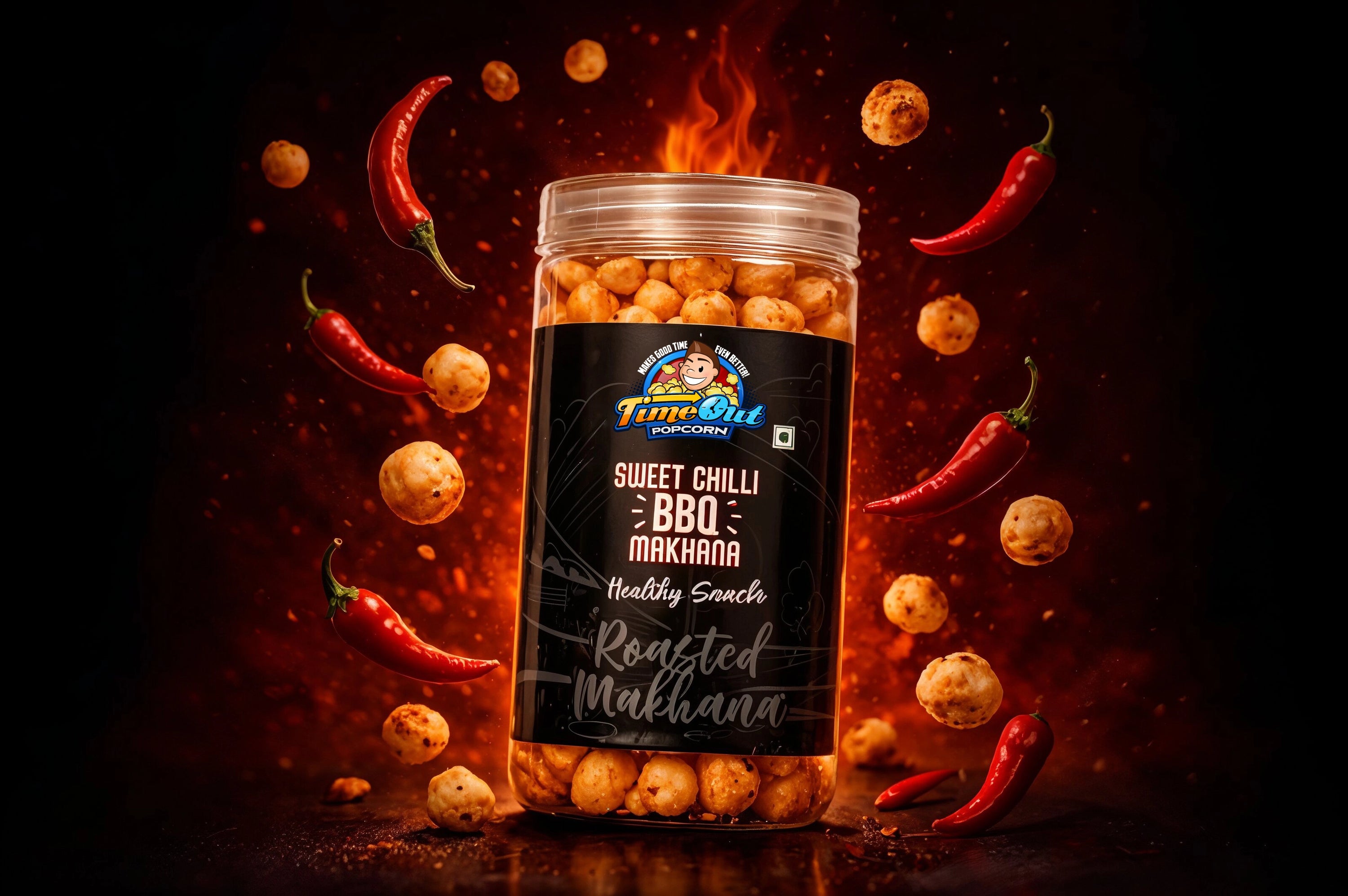 Cheese & Sweet Chili BBQ Makhana (Pack of 2)