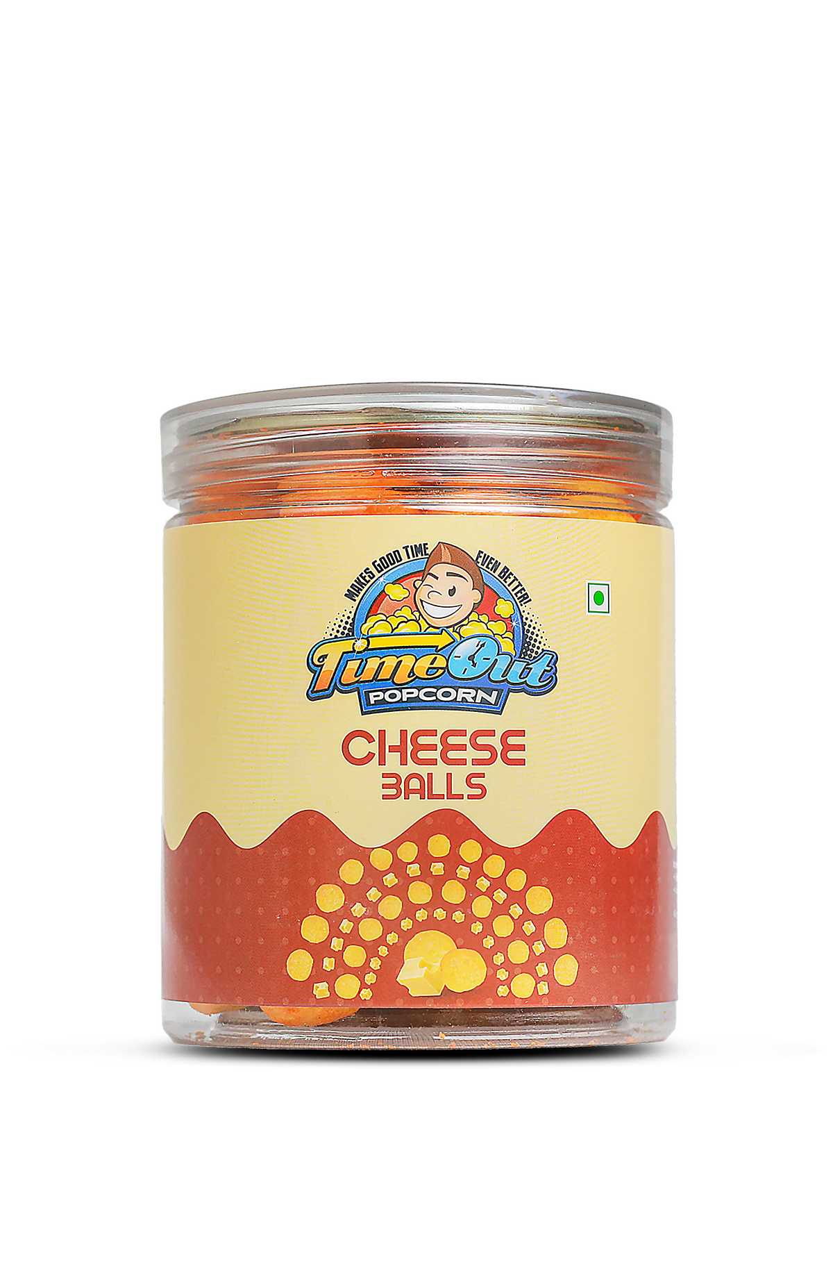 Cheesy Peri Peri Popcorn & Cheese Balls (Pack of 2, 165g)